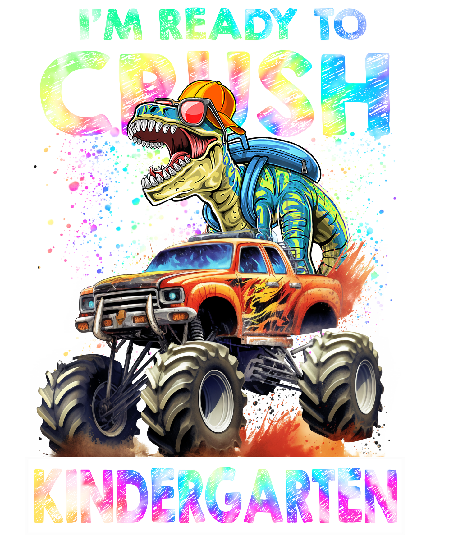 Ready to Crush Kindergarten Dino Truck