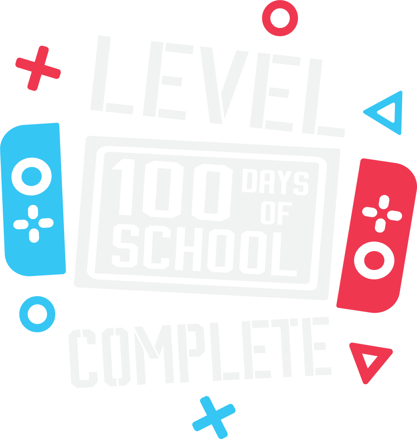 100 Days of School-Black/White